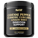 Cayenne Pepper Capsules with Turmeric Curcumin Root, Ginger Root, Berberine HCl & More - Support Immune System, Digestion, Joint Health & Heart Health - 150 Capsules