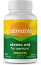 Ayuda para adultos mayores - Siéntase feliz, calmado, centrado y relajado - Vegan - L-Theanine, Phosphatidylserine, Ashwagandha - Anti estrés Soporte Suplemento dietético - 60 cápsulas