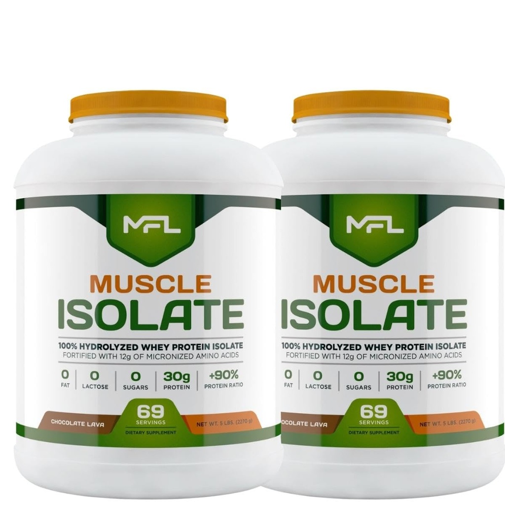 Muscle Isolate, 5 pounds (Chocolate Lava) Two (2) Pack