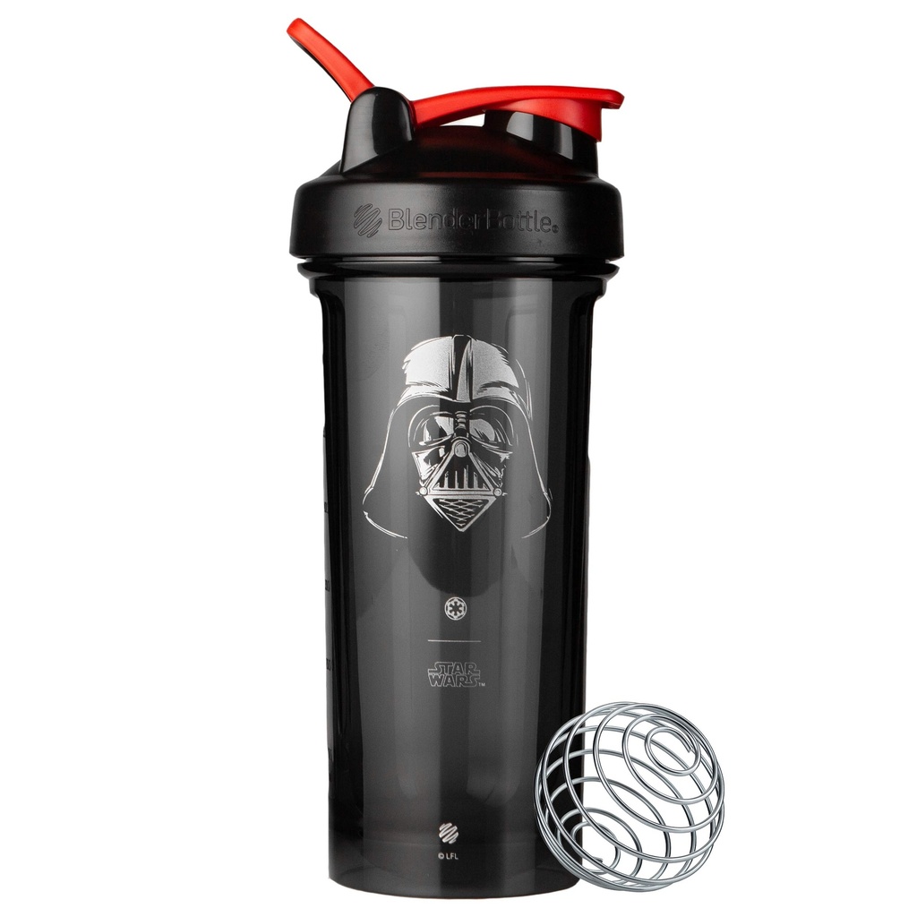 BlenderBottle Star Wars Shaker Bottle Pro Series Perfect for Protein Shakes and Pre Workout, 28-Ounce, Darth Vader Helmet