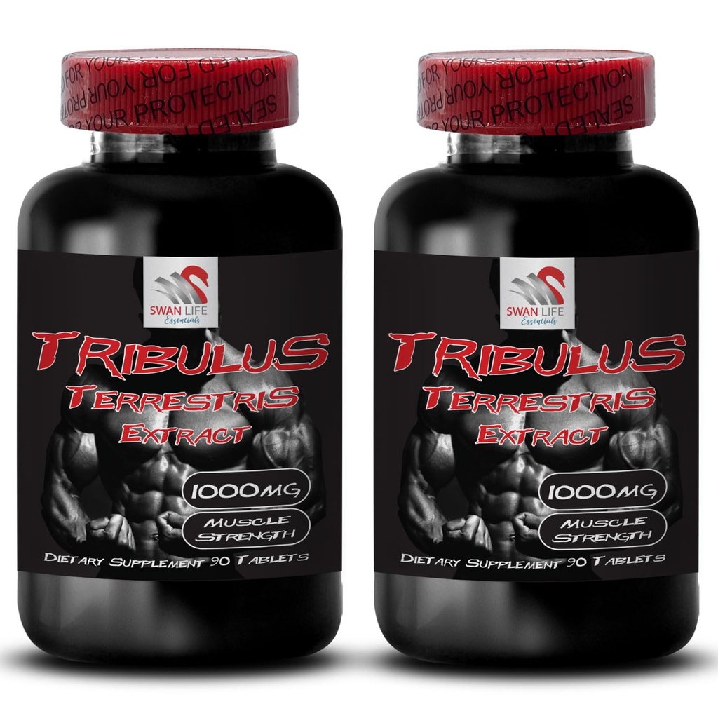 Physical Endurance - TRIBULUS TERRESTRIS EXTRACT - Energy Empowerment, Body Power, Plant-Based Boost, Energy Optimization, Strength Resilience, Body Performance, Athletic Recovery 2 Bottles 180 Tabs