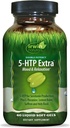 Irwin Naturals Double Potency 5-HTP Extra - 60 Líquidos Soft-Gels - para la relajación " producción de serotonina - 30 Servimientos
