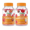 Niños de fibra prebiótica vital + magnesio de calcio &amp; niños de cinc, grupo de gummies - Tasting grande, suplemento de vitaminas, gratis de Gluten, GMO libre, goma picable