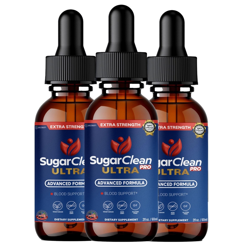 SugarClean Ultra Pro Blood Support Liquid Drops, Advanced Formula, 2 fl oz (3)