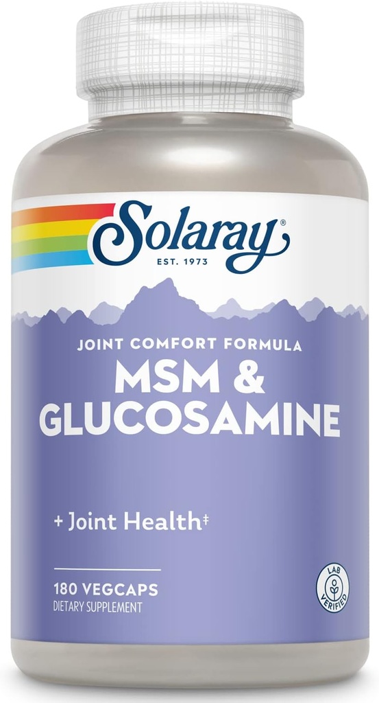 Solaray MSM y Glucosamine Capsules, 180 Conde