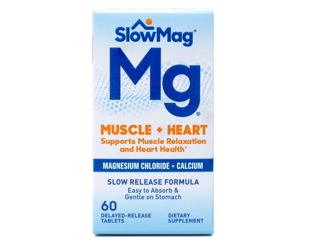Slow-Mag Tablets With Calcium 71.5 mg - 60 tablets by Slow-Mag