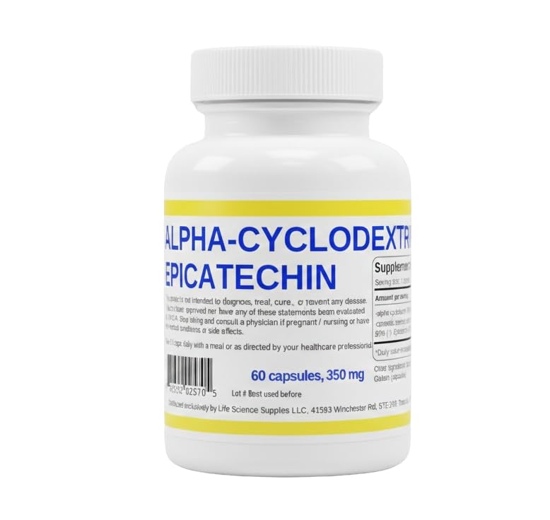 Alpha-Cyclodextrin - Epicatechin, 350 mg, 60 caps