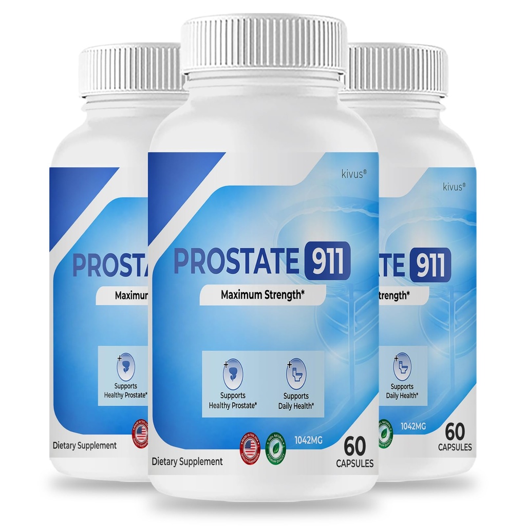 kivus Prostate911 - Prostate 911 Premium Formula Capsules (3 Pack, 180 Count)