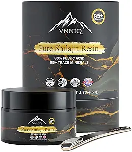 Shilajit Orgánica para Hombres Suplemento Energético: Puro Shilajit Resin Evoque La Vitalidad Primal para Su Hubby - Lab Verificado 80% Ácido Fulvico y 85+ Minerales Trace 600mg