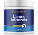 Vitaminas Rx Minerales Caninos - Minerales Esenciales para Perros - Calcio, Magnesio, Suplemento de Hierro, Hueso y Suplemento Conjunto para K9, Apoyo Inmunitario - 16oz