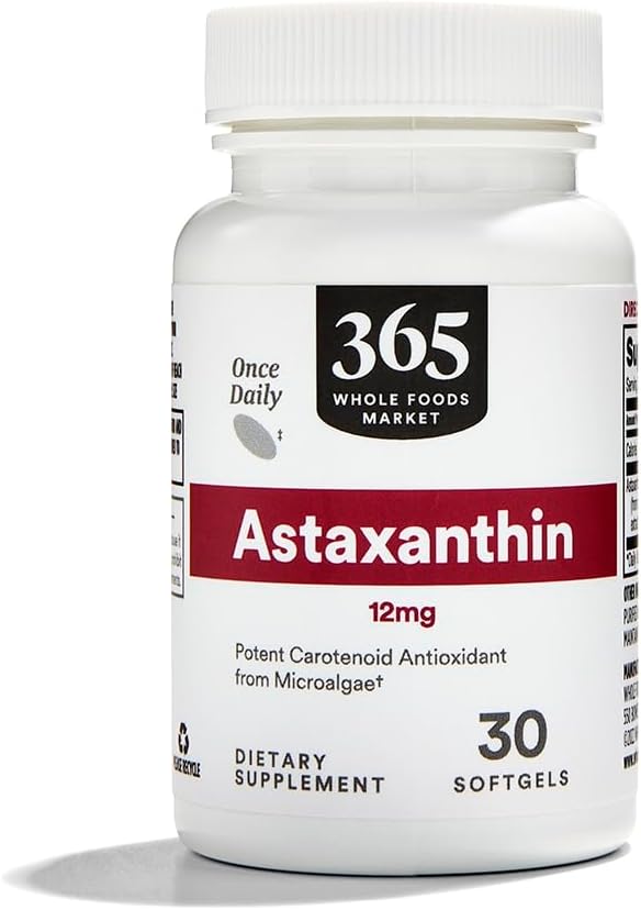 Mercado completo de alimentos, Astaxanthin 12mg, 30 ct