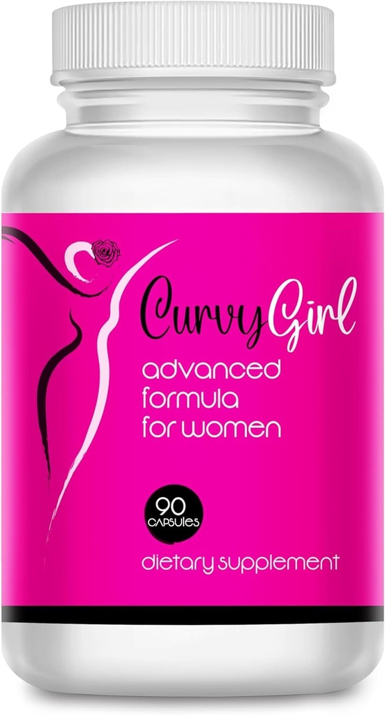 Curvy Girl- Female Weight Gain pills- Top and Bottom enhancement for women- get your Curves fast- Fill out your Jeans and Swimsuit naturally- 90 Caps