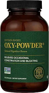 Global Healing Center Oxy-Powder Oxygen Based Safe and Natural Colon Cleanser and Relief from Occasional Constipation (120 Capsules) (Packaging may vary)