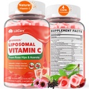 Vitamina Liposómica Natural C 1000mg Gummies para Adultos Niños 9+, 1660mg Vitamina Chewable C w/ 11mg Zinc, D3, Elderberry, Echinacea, Bioflavonoide, Immune Support - Organic VIT C from Fruits, Sugar Free