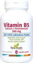 NUEVAS ROOTS HERBAL Vitamina B5 (500mg) con Calcio TENIDO Vitamina B5 Suplemento de ácido pantoténico (100 cápsulas)