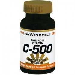 Vitamin C Tablet 500mg Non-acid Wmill - 60 by WINDMILL