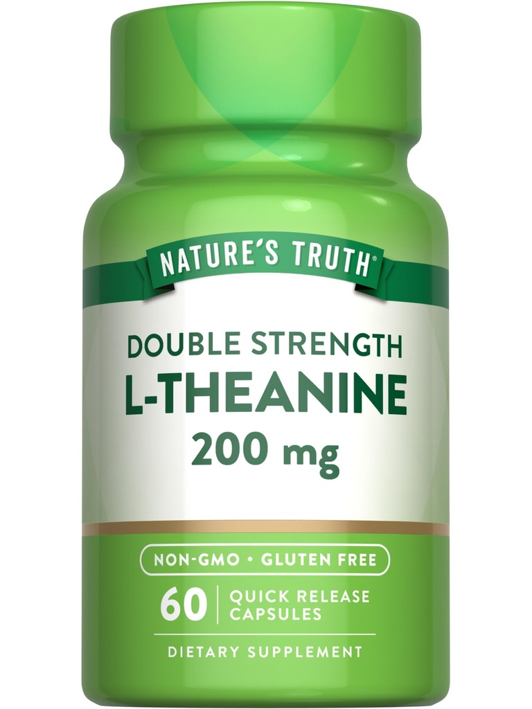 La verdad de la naturaleza L Theanine TEN 200mg ANTE 60 cápsulas de liberación rápida ← No Gluten suplemento gratis