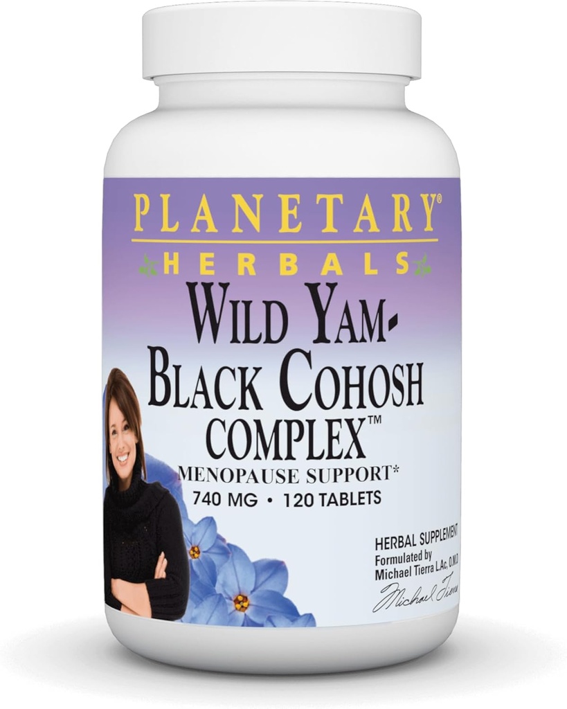 Herbals planetarios Wild Yam-Black Cohosh Complex Tablets, 120 Conde