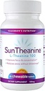 Nutrición de mañana - SunTheanine L-Theanine, 100mg Tablas para ayudar a la concentración, el foco y el estrés, 60 Tablas Chewable