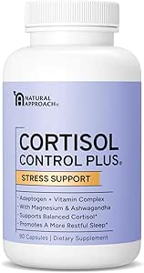 Cortisol Supplement for Women and Men - High Cortisol Manager to Support Relaxation, Calm, Restful Sleep & Detox - Ashwagandha, Magnesium, Rhodiola, Magnolia & More - USA Manufactured - 90 Capsules