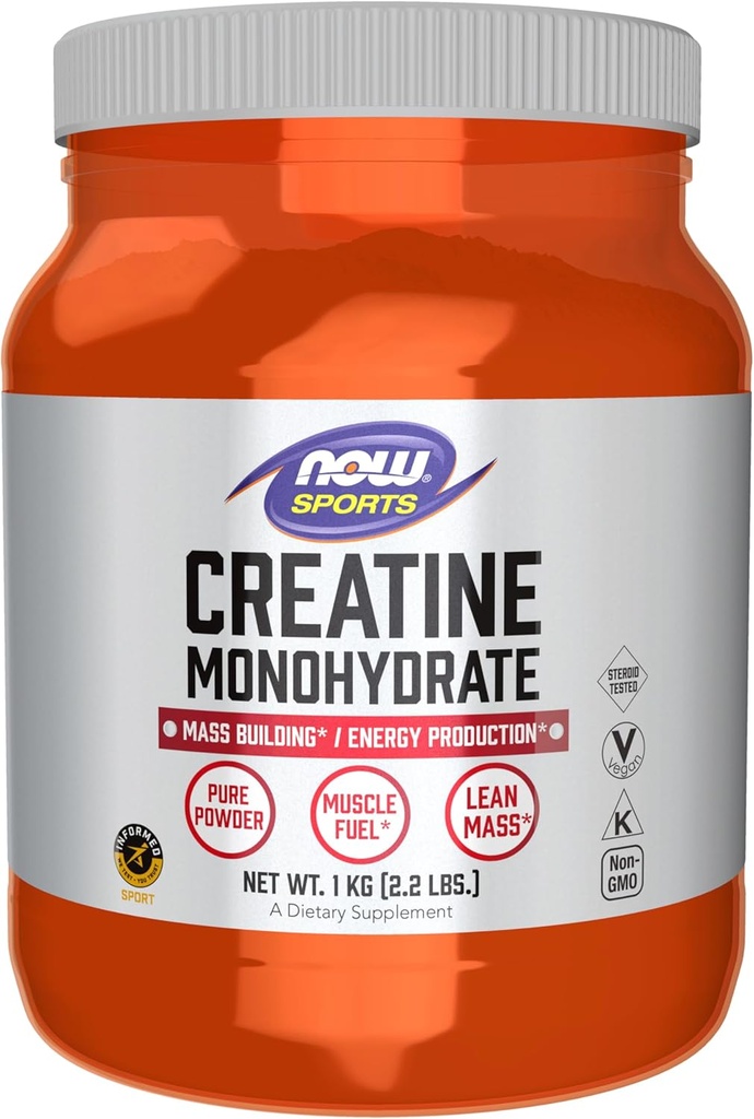 AHORA Foods Sports Nutrition, Creatine Monohydrate Powder, Mass Building*/Energy Production*, 2.2-Pound