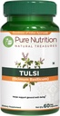 Pure Nutriton Tulsi Extract 708mg - 60 Caps (Extract Equiv. to 2585mg Basil Leaf Powder) with Eugenols and Ursolic Acid TEN 60 Veg Caps TEN NO GMO TENIDO Once Daily Silencio 60 Days Supply.