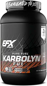 EFX Sports Karbolyn Fuel ← Fast-Absorbing Carbohydrate Powder ¦ Carb Load, Sostened Energy, Quick Recovery TEN Stimulant Free TEN 35 Servings (Orange)