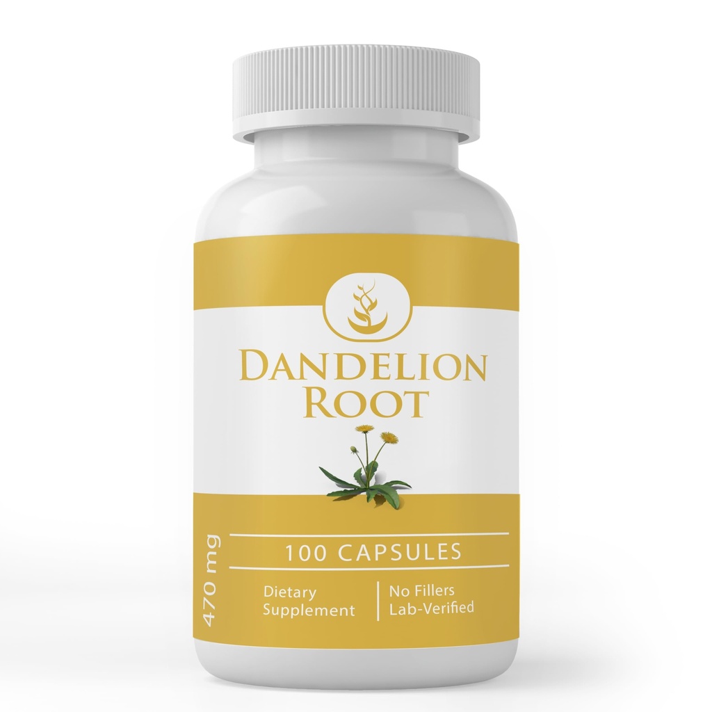 Pure Original Ingredients Dandelion Root, (100 Capsules) Always Pure, No Additives Or Fillers, Lab Verified