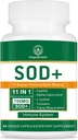 700MG Sod Superoxide Dismutase Suplemento - Suplemento Antioxidante de alta potencia para la salud celular - 60 cápsulas