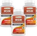 Mejores Naturales MSM 1000 mg 180 cápsulas (180 conteo (Pack of 3))
