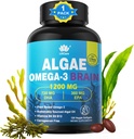 Omega 3 Fish Oil Softgels con DHA 720mg EPA 360mg, Vegan Algae Science 2:1 Ratio for Brain Eye, Plant Based Sustainably Sourced Omega 3 Suplemento, Fish Oil Alternative 1200mg, No Fish Taste, 120Cts