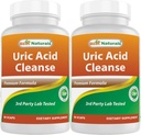 Mejores Naturales Uric Acid Cleanse Vitaminas para Hombres y Mujeres - 90 Veggie Capsules (90 Cuenta (Pack de 2))