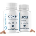 Revive MD Natural Liver Cleanse, Detox & Repair & Kidney Support Supplement Bundle