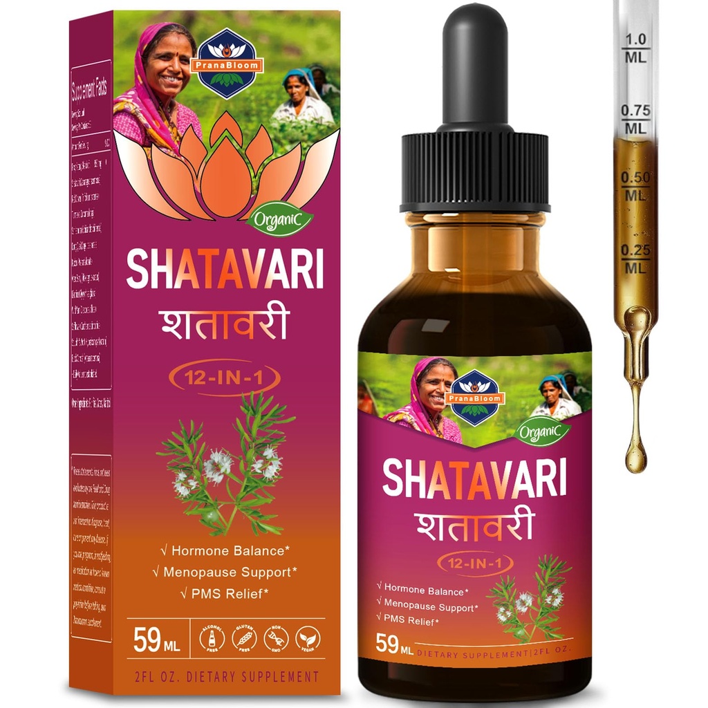 Shatavari Liquid Formula, Shatavari with Eleven Complementary Herbs, All-in-1 Liquid Drops, 2 oz