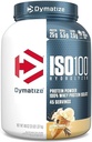 Dymatize ISO100 Whey Protein Powder Isolate, Vanilla, 25g de Protein, 3 libras, 5.5g BCAAs, Menos Than 120 Cal., Gluten Free, 1g Fat, 1g Sugar, 2g Carb (45 servidos)