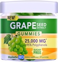 Grape Seed Extract Gummies ← Grape Seed Oil 25,000 mg 50x Original ←95% Polyphenols tención #1 Grape Seed Gummies in USA ← Sugar Free Vegan ← Grape Flavor 60 ct