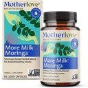 Motherlove More Milk Moringa (60 tapas líquidas) Moringa-Based Lactation Supplement to Support Breast Milk Supply—No-GMO, Organic Herbs, Vegan, Kosher