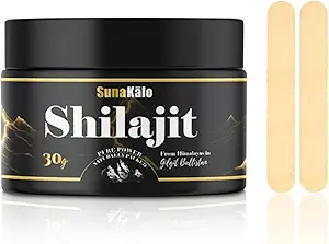 Puro Himalaya orgánico Shilajit Resin - Oro Grado, 100% Shilajit Suplemento con 85+ Trace Minerals, Energía &amp; Apoyo Inmunitario TEN Fuente natural de Ácido Fulvic +86% & Ácido Humic +10%