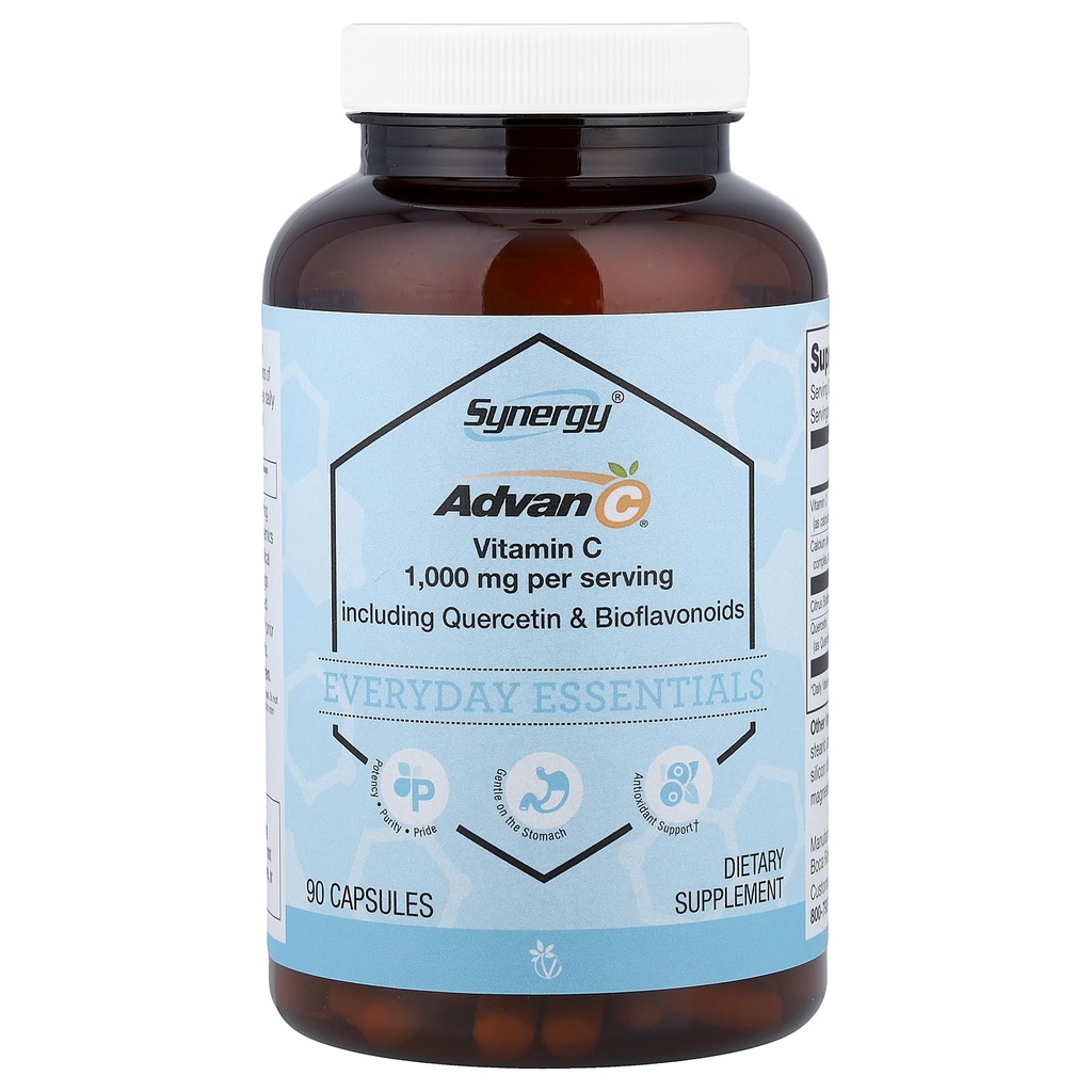 Vitacost Synergy®, Advan-C® Including Quercetin & Bioflavonoids, 90 Capsules