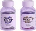 Lemme Sleep and Wake Up Bundle - Sleep Gummies for Better Night's Rest & Wake Up Caffeine Gummies for Energy - Gluten-Free, Non-GMO, 60 Cuenta cada uno