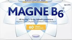 Sanofi Magne B6 Magnesium and Pyridoxine Coated Tablets, 60 Count