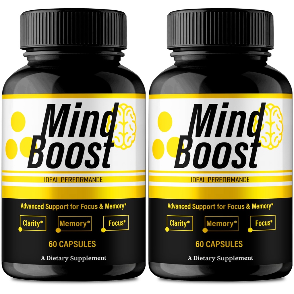 IDEAL PERFORMANCE Mind Boost Capsules, MindBoost Pills Reviews (2 Pack)
