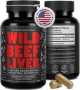 Alimentos silvestres Beef Liver Capsules - Grass-Fed ' Pasture-Raised  3000mg Suplemento ancestral para la energía natural &amp; apoyo inmune ← Organ Supplement for Men ' Women ⋅ Keto, Paleo, Carnivore (120 Softgels)