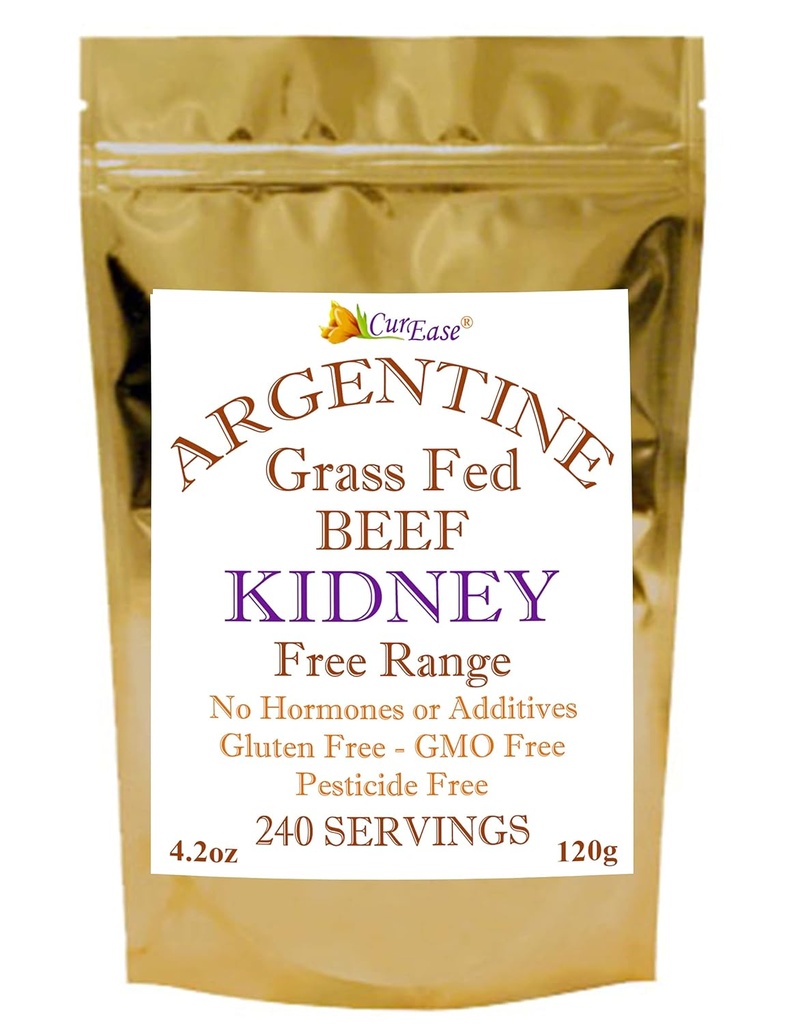 Argentino Beef Kidney Powder Grass &amp; Terminado 4.2 onzas 240 Serviciones