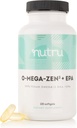 O-Mega-Zen3 +EPA Vegan Omega 3 Suplemento - Fish Oil Alternative - Premium Marine Algal Based Omega-3 DHA y EPA Fatty Acids - Carrageenan Free - 120 Softgels