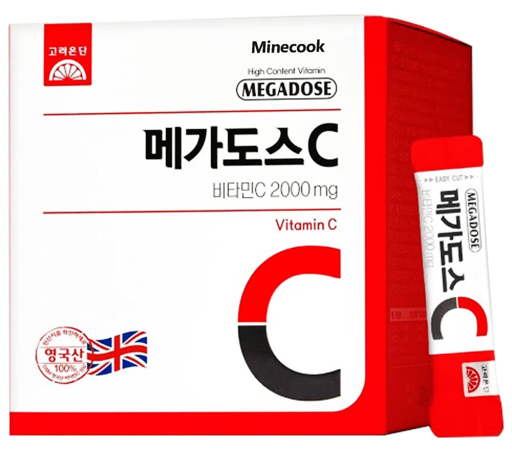Korean Vitamin C 2000mg, 100 Individual Stick Packs, 7.05 oz (200g)