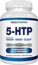 5-HTP 200 MG Plus Calcium for Mood, Sleep – Supports Calma y Relaja Mood – 99% Alta Pureza – 120 cápsulas – Arazo Nutrition