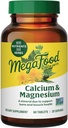 Suplemento de magnesio de calcio MegaFood - Apoyo a la salud ósea y la salud cardíaca - Suplementos de calcio de magnesio para mujeres y hombres - No GMO - 60 Tablas (20 Servimientos)