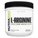 NutraBio L-Arginina Suplemento, 750mg – Nitric Oxide Precursor, apoya el flujo sanguíneo, la salud vascular y el crecimiento muscular, 250g