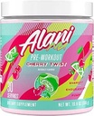 Alani Nu Pre Workout Powder Cherry Twist, Amino Energy Boost, Endurance Supplement, Sugar Free, 200mg Caffeine, L-Theanine, Beta-Alanine, L-Citrulline, 30 Servings